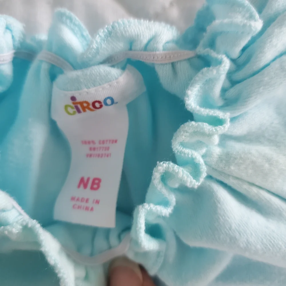 Circo Butterfly Dress and Diaper Cover Set - Light Blue and Purple